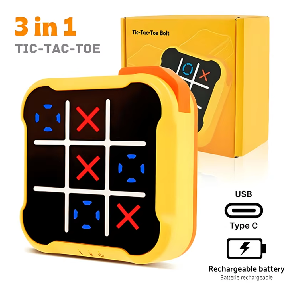 3in1 Electronic TIC-TAC-TOE Bo - огляд і ціна Board Game For 3 Players