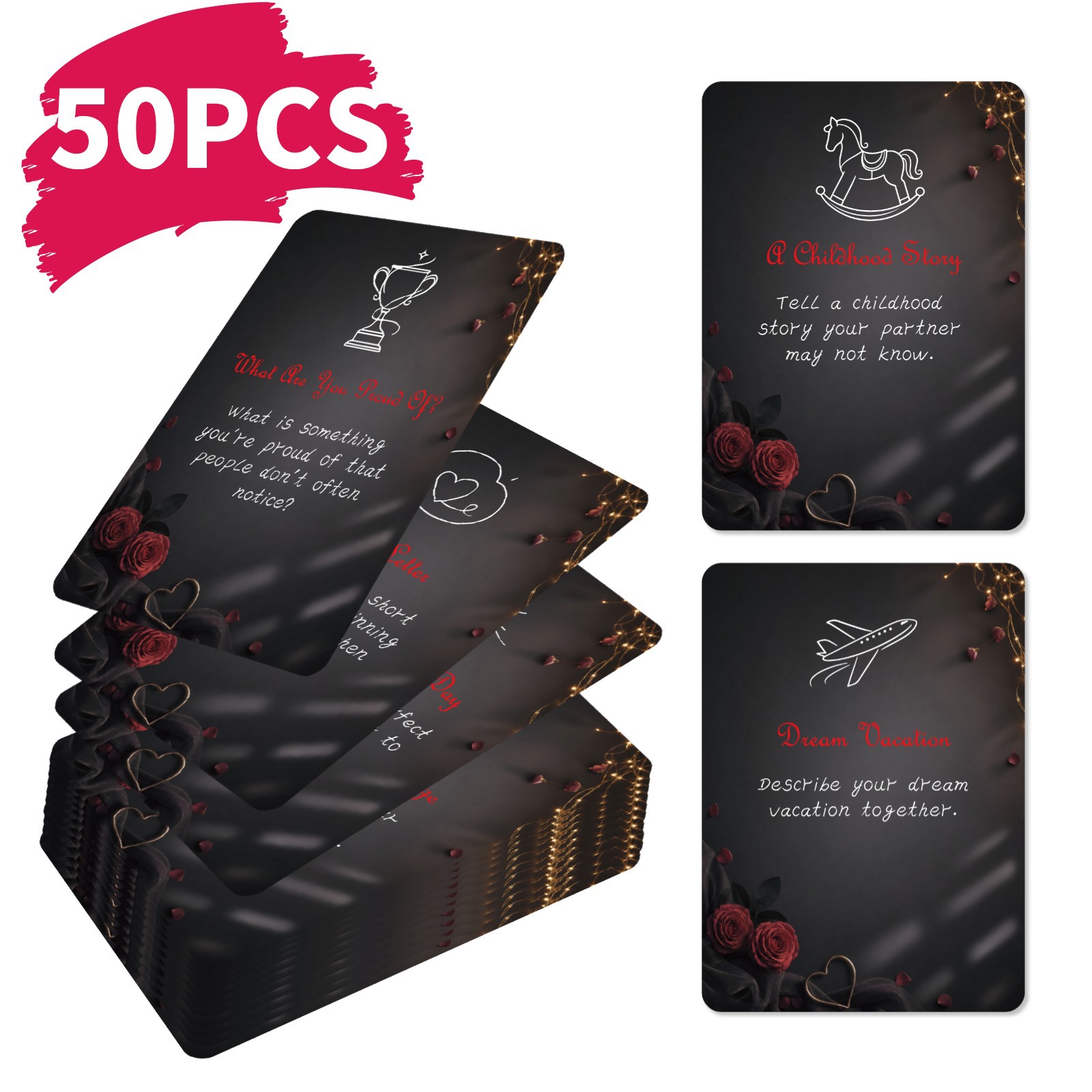 50Pcs Romantic Couple Challeng - огляд і ціна Board Game For Couple