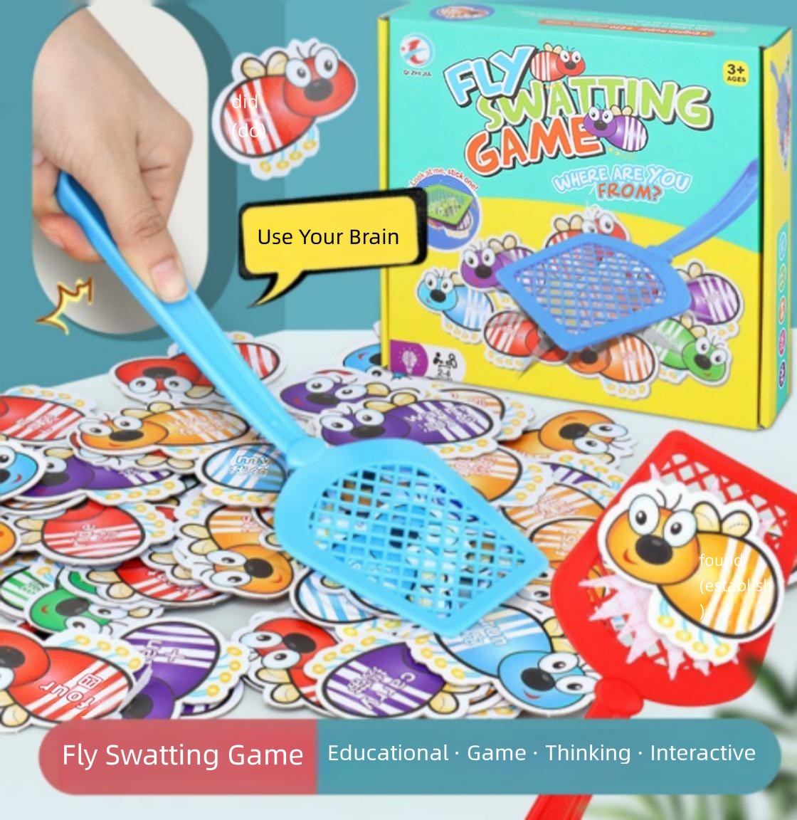 Fly Swatter Game for Kids Educ - огляд і ціна Board Game Quick